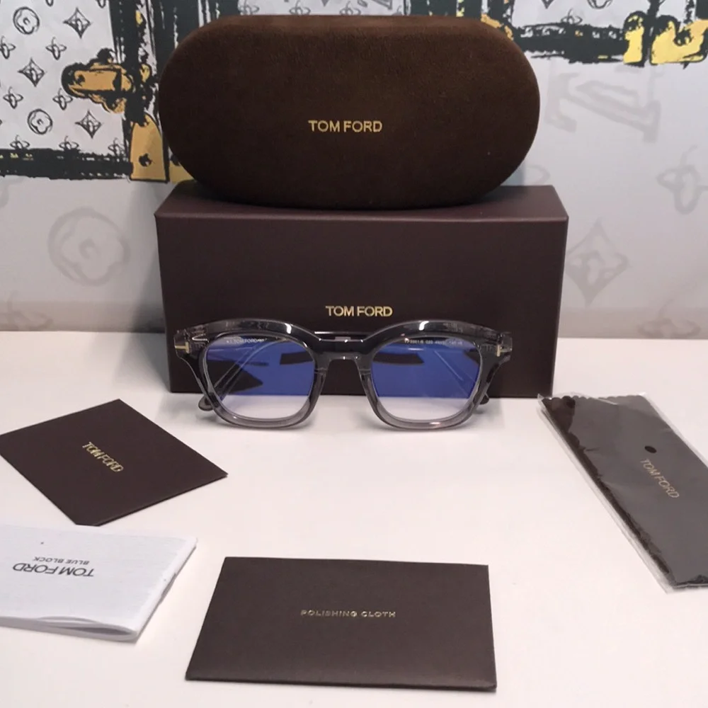New Authentic Tom Ford Gray Eyeglasses TF5961-B 020